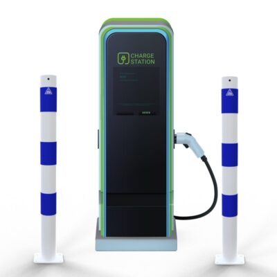 Absperrpfosten als E-Ladesäulenschutz