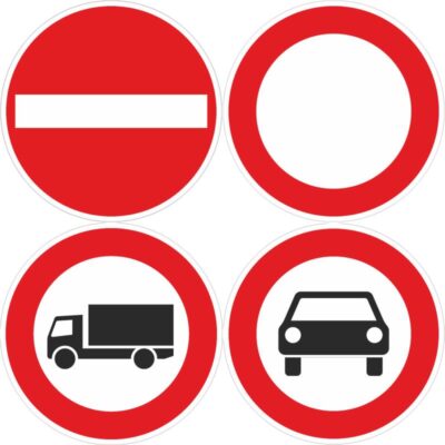PREMARK® runde Verkehrszeichen für Verbote