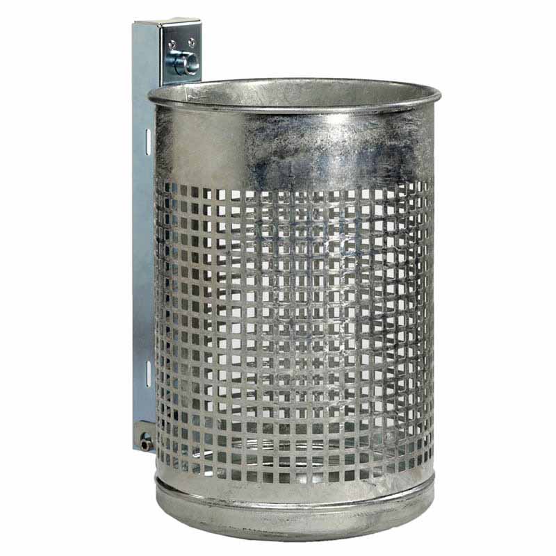 Abfallbehälter 20 oder 50 Liter, gelochter Behälter | feuerverzinkt
