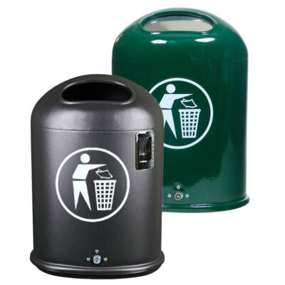 Ovaler Abfallbehälter mit Bodenentleerung, Typ 7034 und 7035