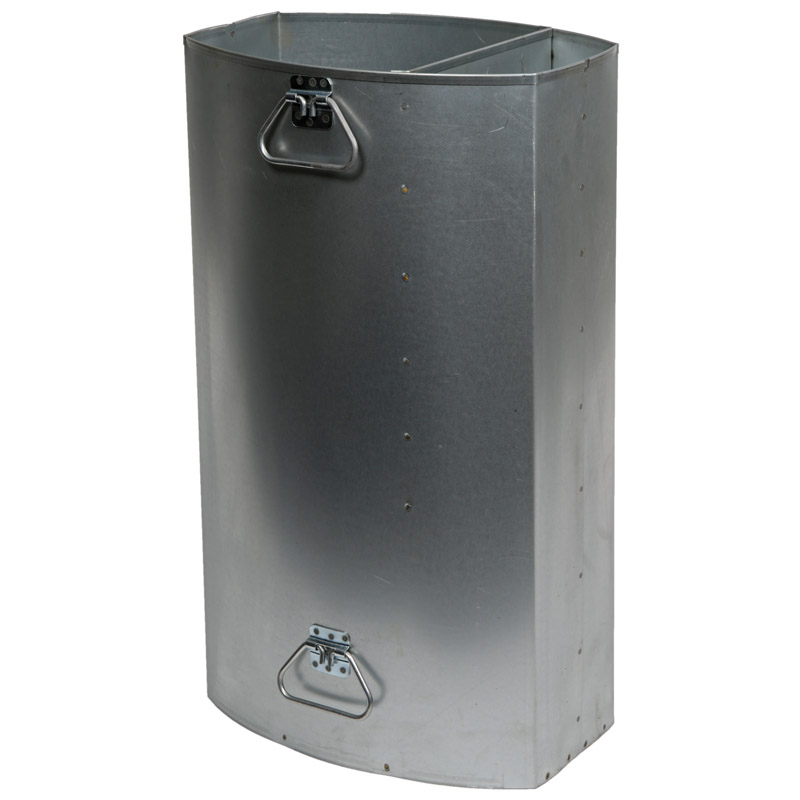 Einsatzbehälter für Standabfallbehälter mit Ascherschacht