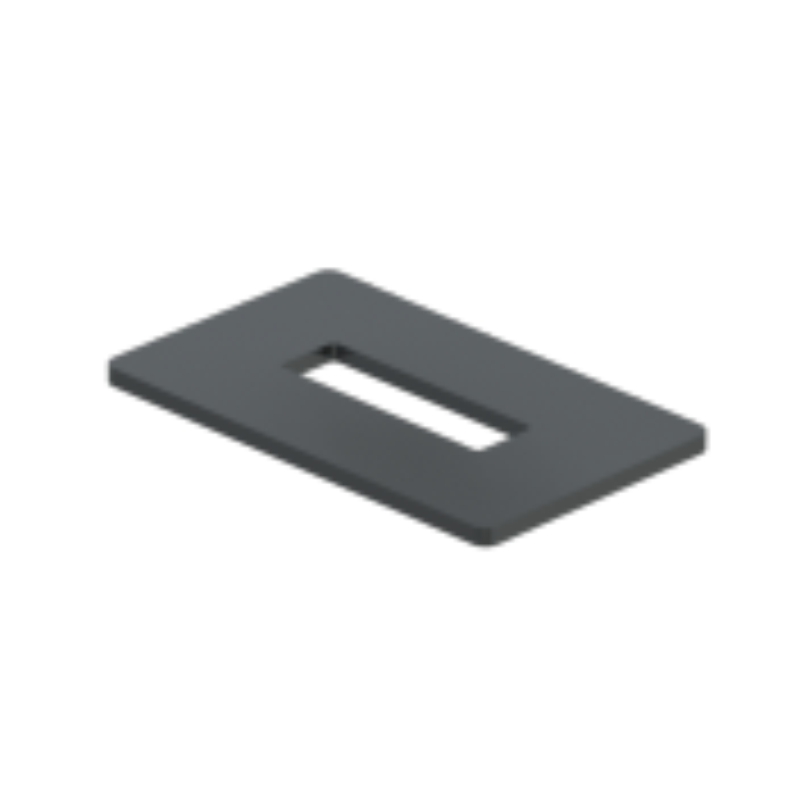 Rosette für Flachstahl- und Vierkantanlehnbügel