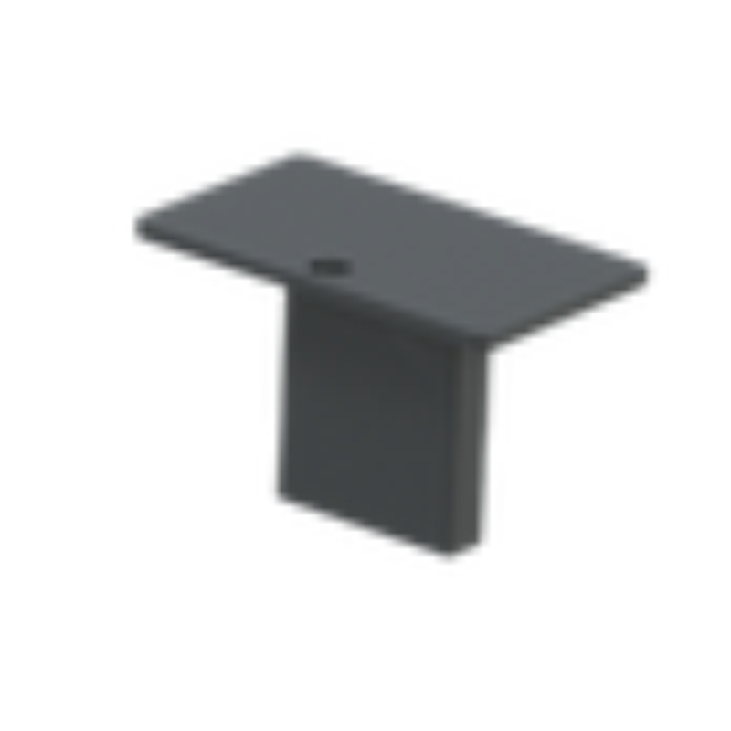 Abdeckkappe für Flachstahl- und Vierkantanlehnbügel