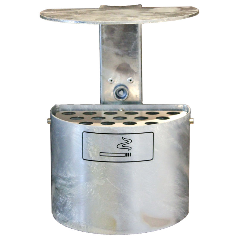 Halbrund-Ascher mit Haube 7070-00, Inhalt 2 Liter | feuerverzinkt