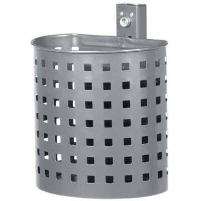 Abfallbehälter offen halbrund, 20 Liter, Typ 7057 | Loch-Design