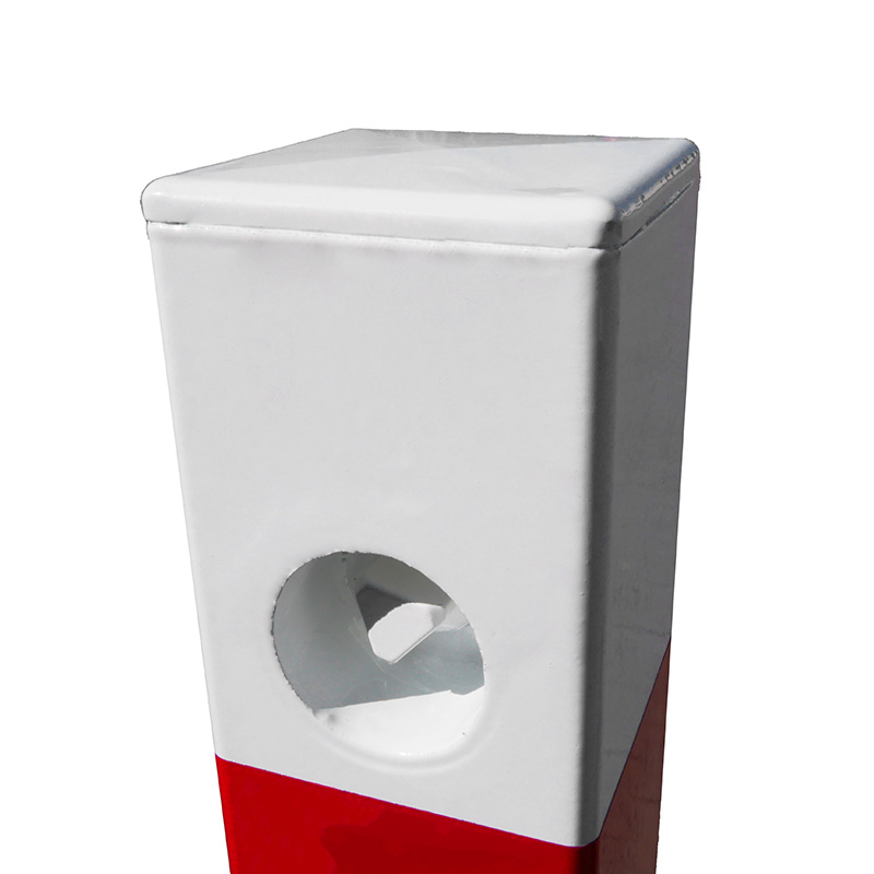 Absperrpfosten 70 x 70 mm, Dreikantverschluss oben, herausnehmbar | DKV Detailansicht