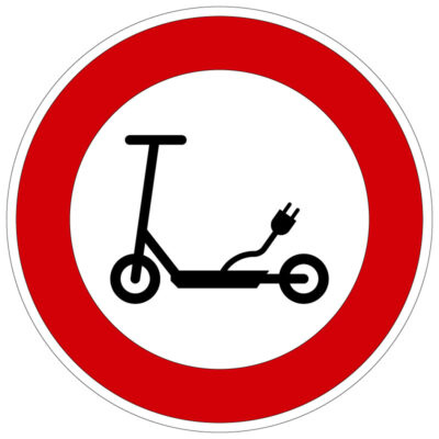 Verkehrszeichen 257-59 Verbot für Elektrokleinstfahrzeuge im Sinne der Elektrokleinstfahrzeuge-Verordnung (eKFV)  | gemäß StVO