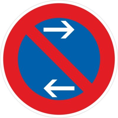 Verkehrszeichen 286-31 Eingeschränktes Halteverbot Mitte, Aufstellung links | gemäß StVO