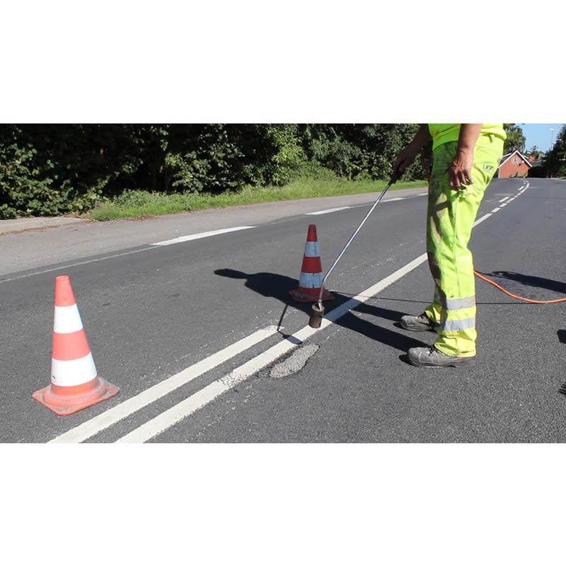 betroffene Stelle erhitzen