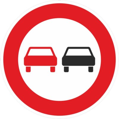 Verkehrszeichen 276 Überholverbot für Kfz aller Art | gemäß StVO