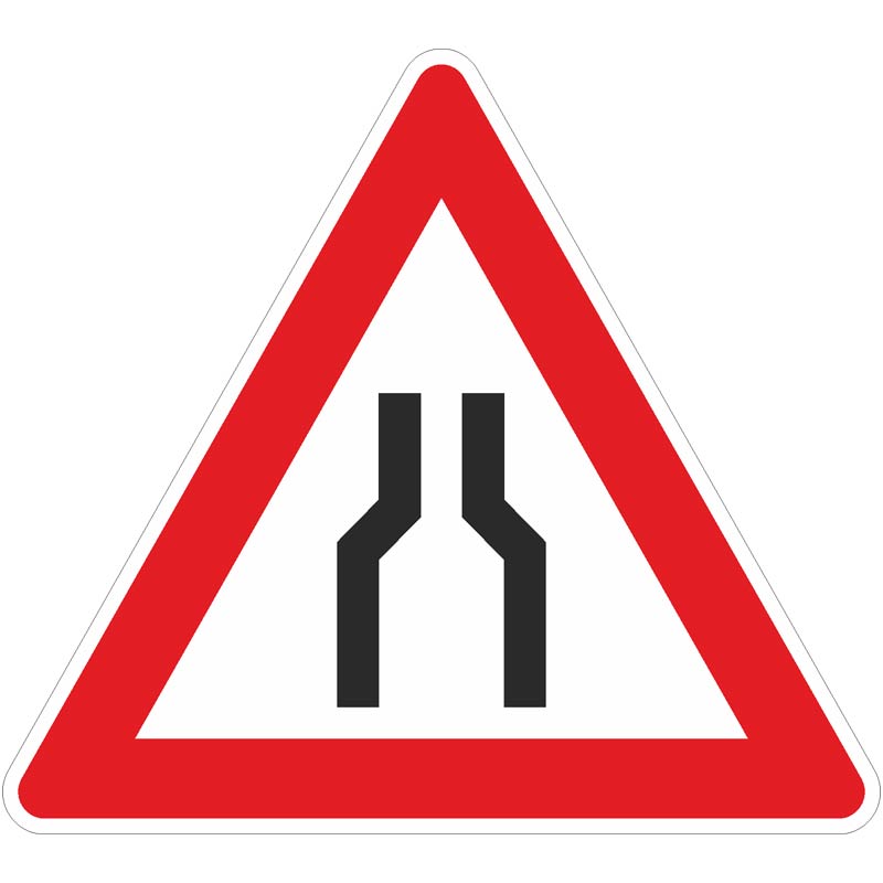 Verkehrszeichen 120 Verengte Fahrbahn | gemäß StVO