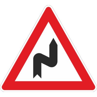 Verkehrszeichen 105-20 Doppelkurve, zunächst rechts | gemäß StVO