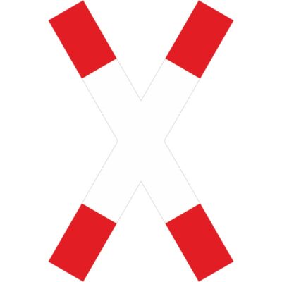 Verkehrszeichen 201-50 Andreaskreuz, stehend | gemäß StVO