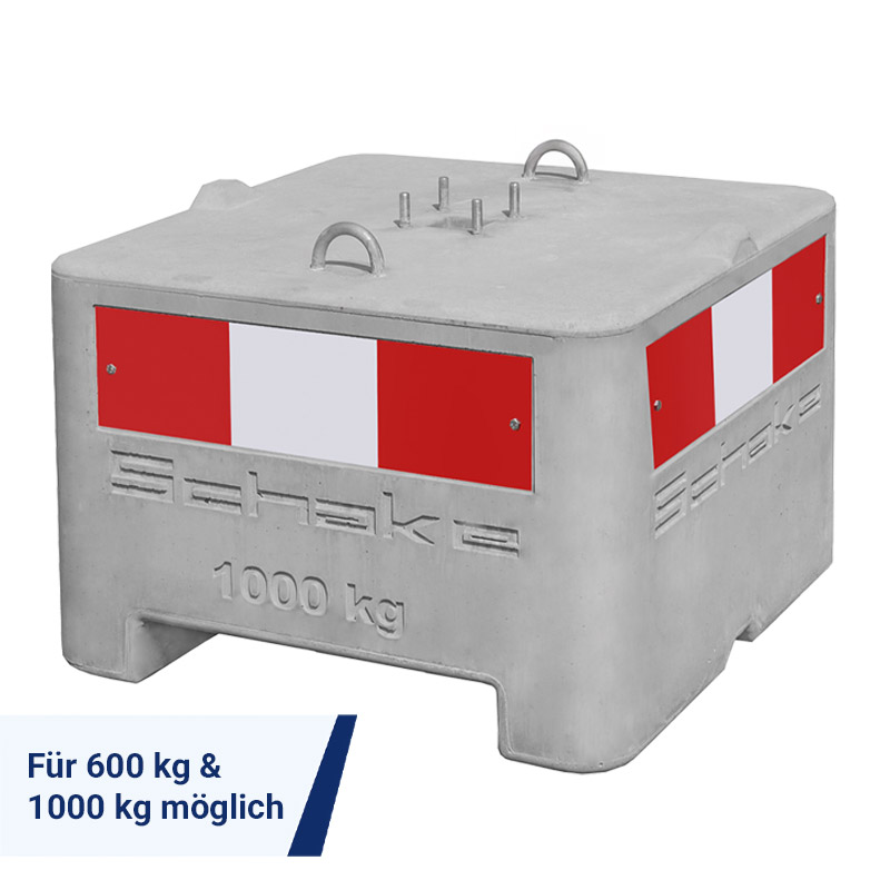 Warnschildzeichen für Beton-Aufstellvorrichtungen