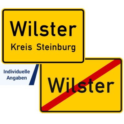 Verkehrszeichen 310-41 Ortstafel doppelseitig | Individuelle Angaben