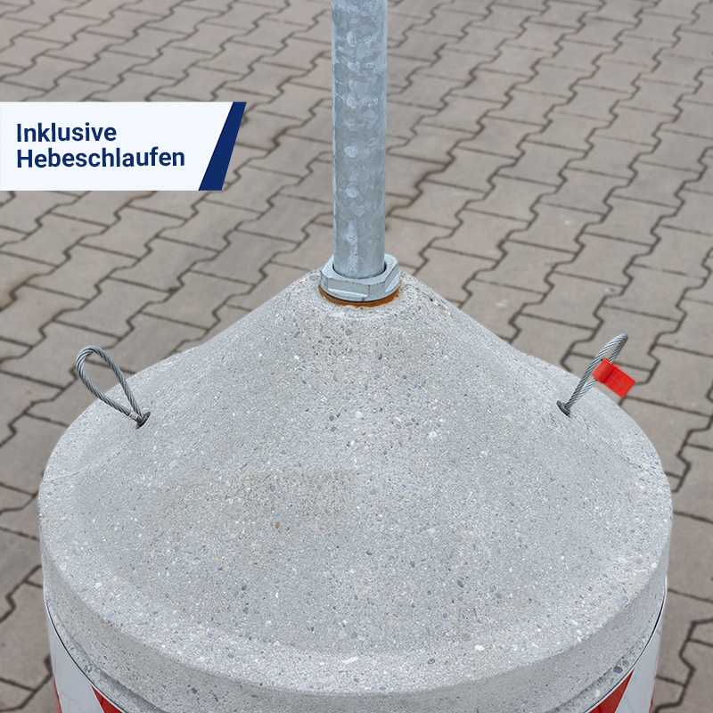 Original Freiburger Kegel mit Bodenhülse 60 mm | Inklusive Hebeschlaufen zum Transport