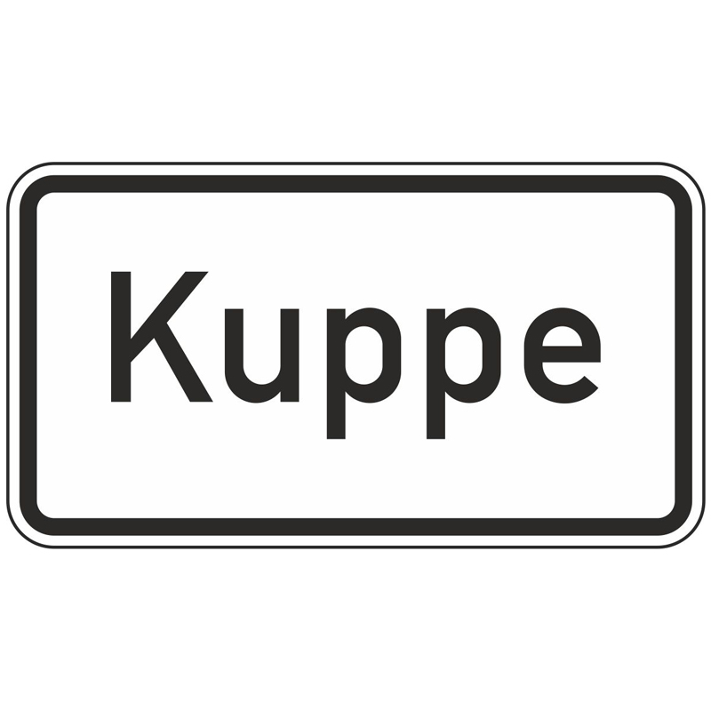 Verkehrszeichen 1007-57 Kuppe | gemäß StVO