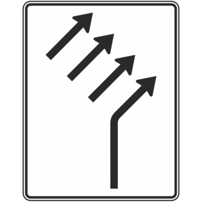 Verkehrszeichen 551-24 Zusammenführungstafel | gemäß StVO