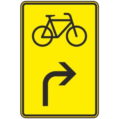 Verkehrszeichen 442-22 Vorwegweiser für Fahrzeuge mit wassergefährdender Ladung, rechtsweisend | gemäß StVO