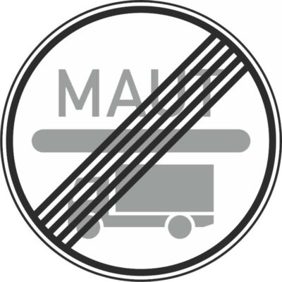 Verkehrszeichen 390.2 Ende der Mautpflicht | gemäß StVO