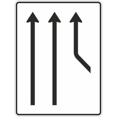 Verkehrszeichen 550-21 Zusammenführungstafel | gemäß StVO