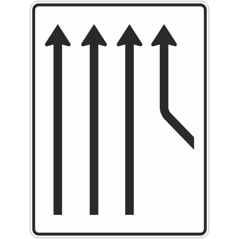 Verkehrszeichen 550-22 Zusammenführungstafel | gemäß StVO