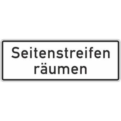 Verkehrszeichen 1013-51 Seitenstreifen räumen | gemäß StVO