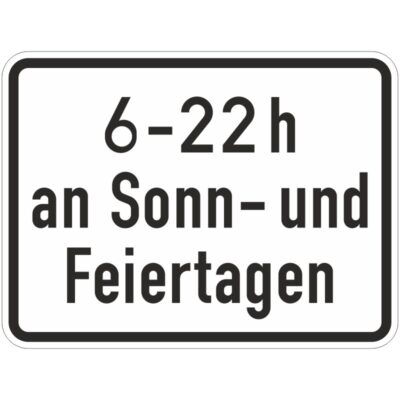 Verkehrszeichen 1042-35 Zeitliche Beschränkung | gemäß StVO