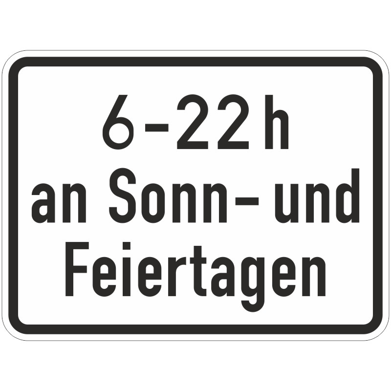 Verkehrszeichen 1042-35 Zeitliche Beschränkung | gemäß StVO