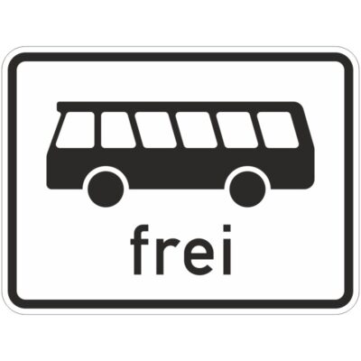 Verkehrszeichen 1024-14 Kraftomnibus frei |
gemäß StVO