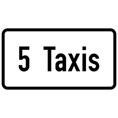 Verkehrszeichen 1050-31 … Taxen | gemäß StVO