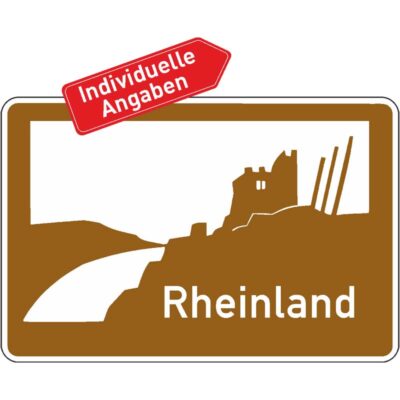 Verkehrszeichen 386.3 TouristischeUnterrichtungstafel  | gemäß StVO