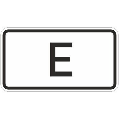Verkehrszeichen 1014-53 Tunnelkategorie “E” | gemäß StVO