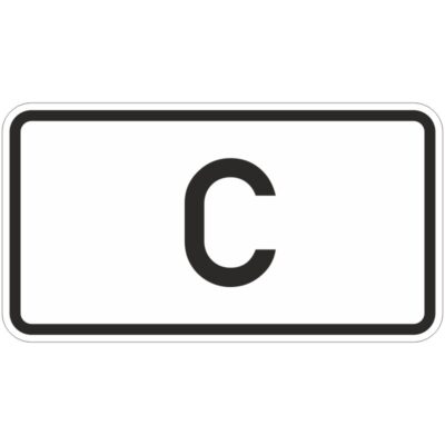 Verkehrszeichen 1014-51 Tunnelkategorie “C” | gemäß StVO