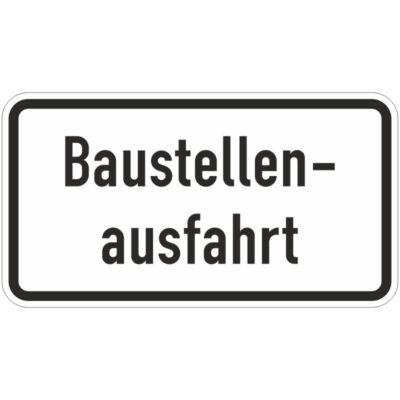 Verkehrszeichen 1007-33 Baustellenausfahrt | gemäß StVO