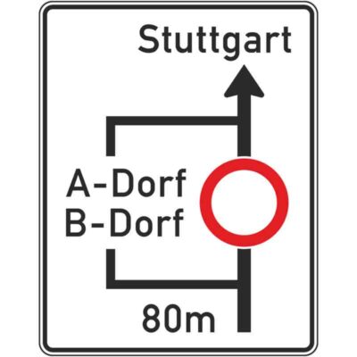 Verkehrszeichen 458 Planskizze | gemäß StVO