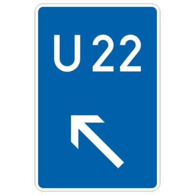 Verkehrszeichen 460-12 Bedarfsumleitung links einordnen | gemäß StVO