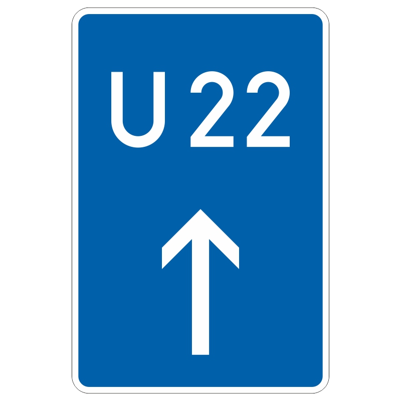 Verkehrszeichen 460-30 Bedarfsumleitung geradeaus | gemäß StVO