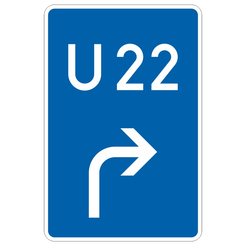 Verkehrszeichen 460-20 Bedarfsumleitung Vorankündigung rechts | gemäß StVO