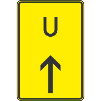 Verkehrszeichen 455.1-30 Ankündigung oder Fortsetzung der Umleitung, geradeaus | gemäß StVO
