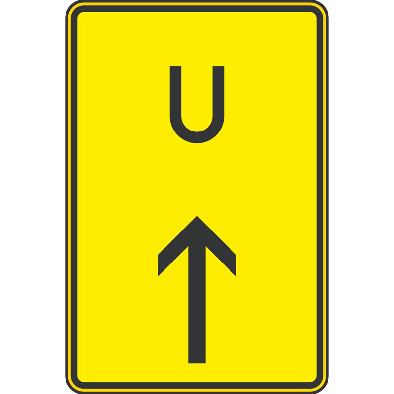 Verkehrszeichen 455.1-30 Ankündigung oder Fortsetzung der Umleitung, geradeaus | gemäß StVO