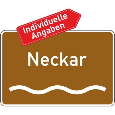 Verkehrszeichen 386.1-53 Touristischer Hinweis Fluss oder Kanal | gemäß StVO