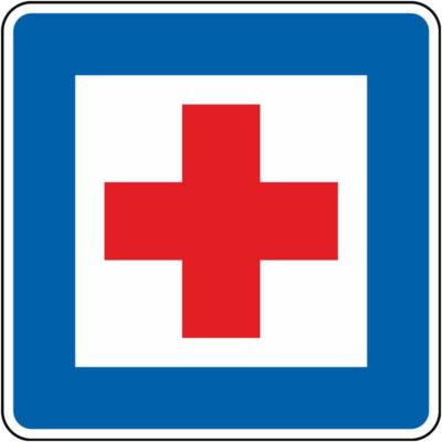 Verkehrszeichen 358 Erste Hilfe | gemäß StVO