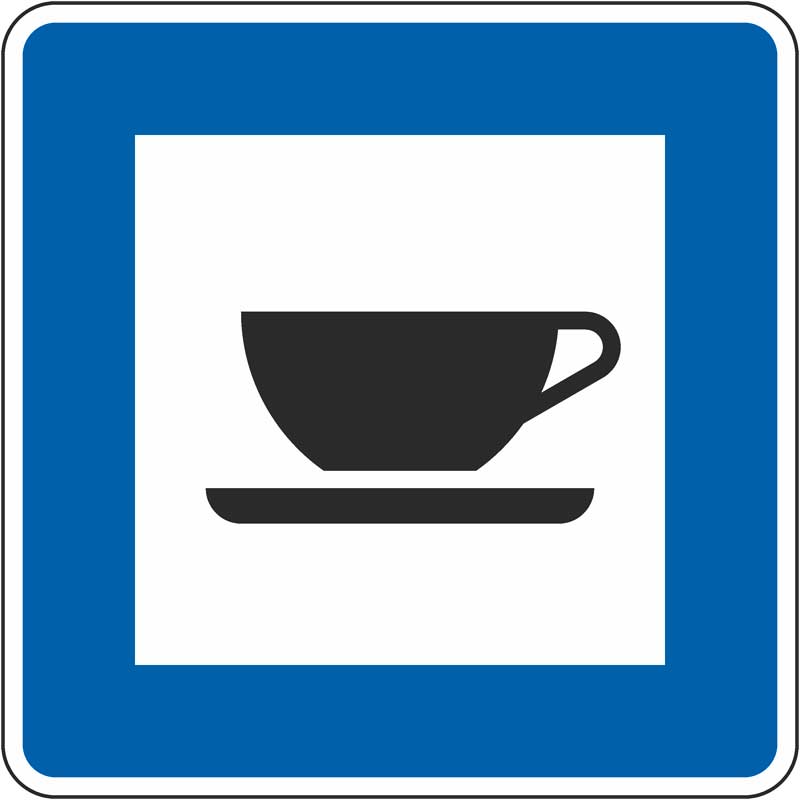 Verkehrszeichen 365-57 Autobahnkiosk |
gemäß StVO