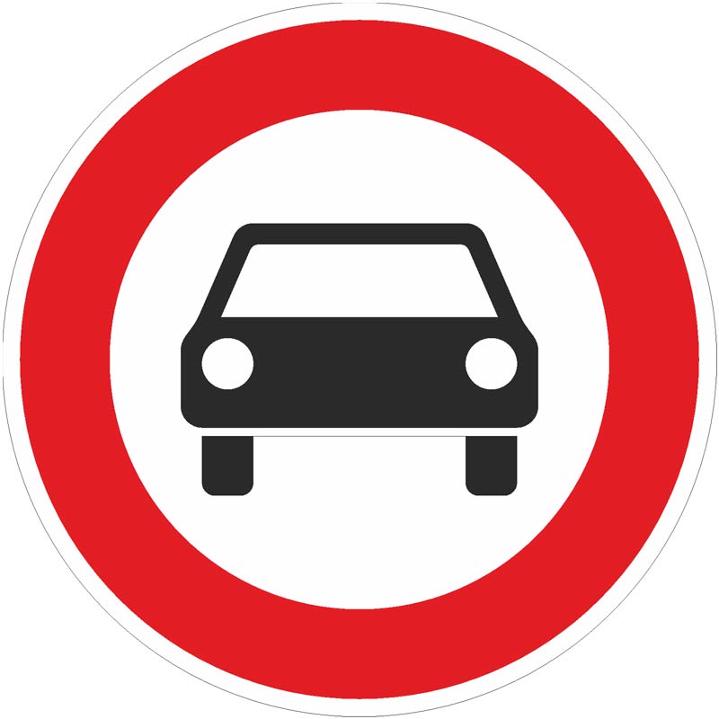 Verkehrszeichen 251 Verbot für Kraftwagen | gemäß StVO