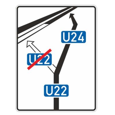 Verkehrszeichen 466 Weiterführende Bedarfsumleitung | gemäß StVO