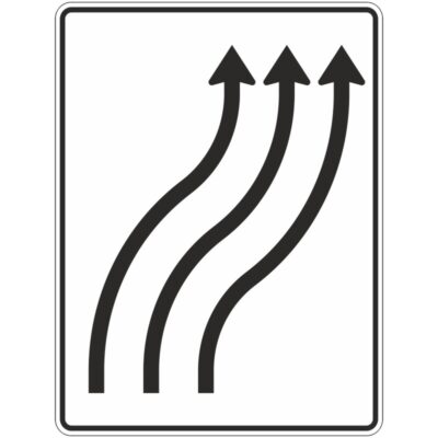 Verkehrszeichen 511-22 Verschwenkungstafel ohne Gegenverkehr | gemäß StVO