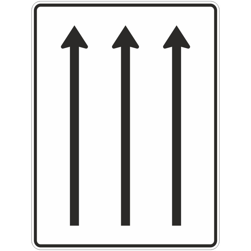 Verkehrszeichen 521-31 Fahrstreifentafel ohne Gegenverkehr | gemäß StVO