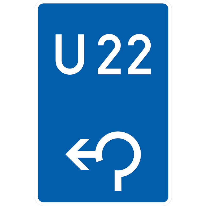 Verkehrszeichen 460-13 Bedarfsumleitung im Kreisverkehr links | gemäß StVO