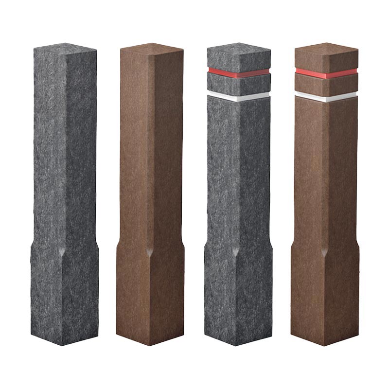 Recyclingpfosten mit Diamantkopf in braun oder anthrazit